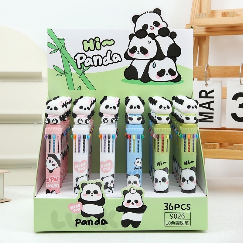 1 caneta 10 em 1 papelaria divertida 10 cores caneta kuromi esferográfica multicolorida papelaria/escritório/escola ​