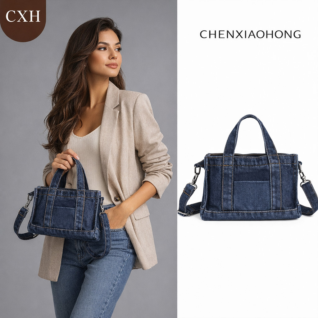 CHENXIAOHONG Bolsas de ombro, bolsas transversais, bolsas de mão, minibolsas multifuncionais em jeans, leves