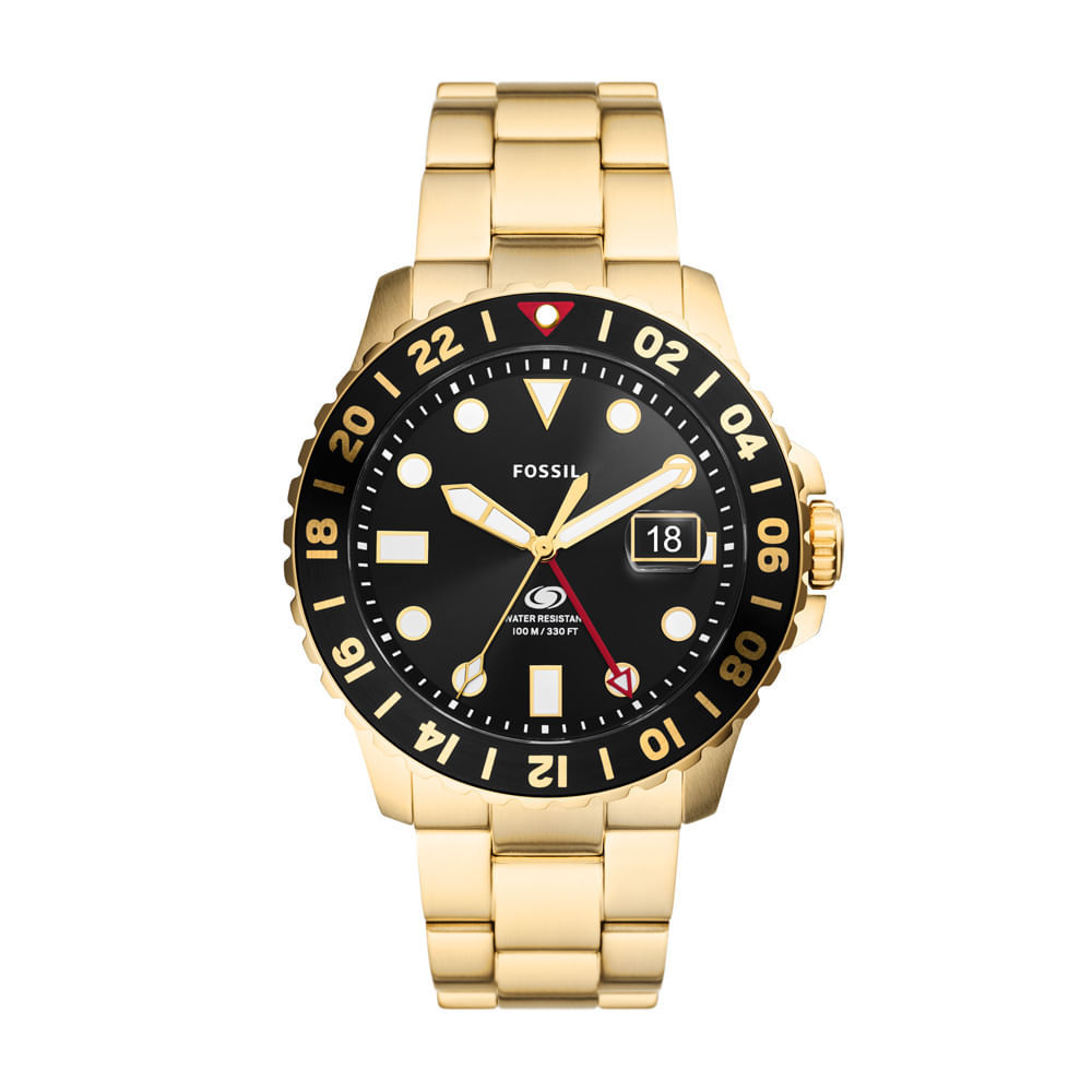 Relógio Fossil Masculino Blue Dourado - FS5990/1PN