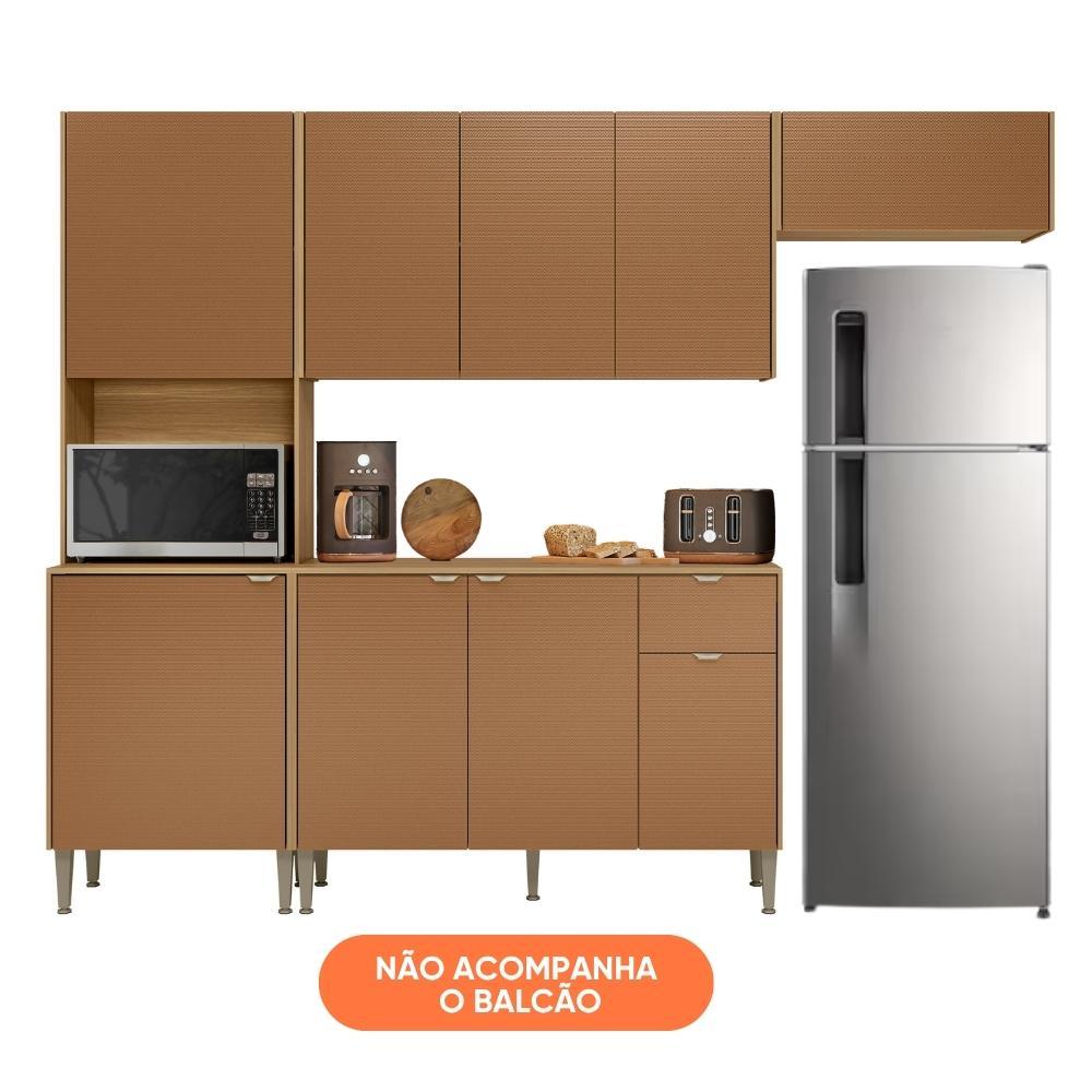 Armário de Cozinha Compacta 6 Portas 1 Nicho Surya