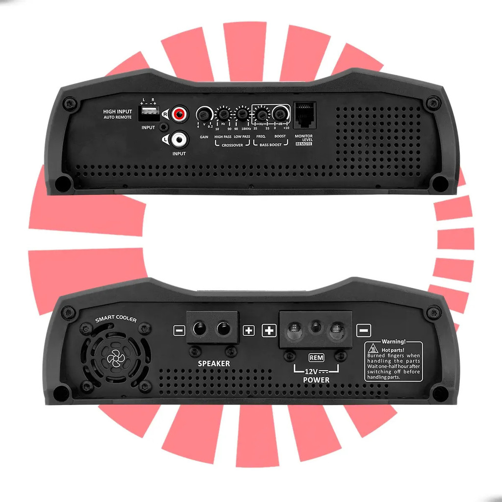 Módulo de Potência Automotivo MD 1200.1 1 Ohm 1 Canal Classe D Digital Cor Branco Taramps — imagem 2 de 2