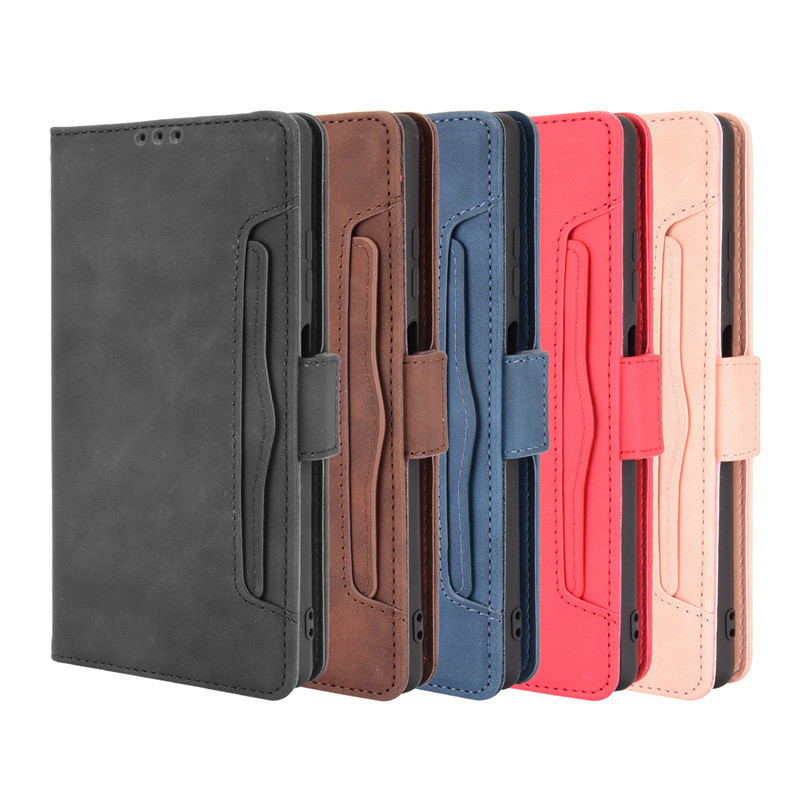 Adequado para Lingdu Blackview A100 caso de telefone Multi-Slot para cartão Flip caso de couro pele-sensação criativa ca