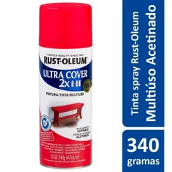 Spray Ultra Cover Vermelho Papoula Acetinado Rust oleum