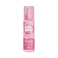 Body Splash Dailus Sweet Skin Em Calda Morango Ao Leite 200ml