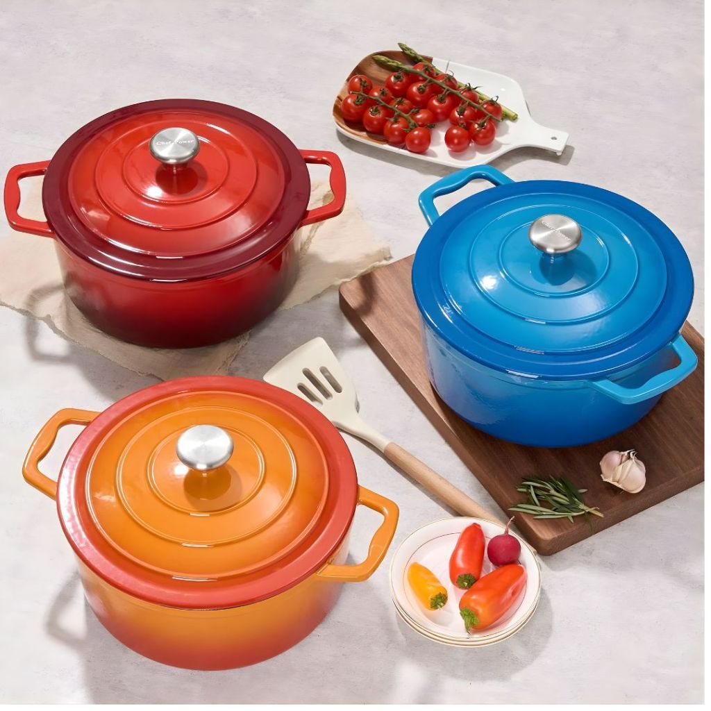 Imagem Panela Caçarola Nanocerâmica Antiaderente 20cm 24cm Fogão Gás Indução Elétrico Forno Design Moderno Durável