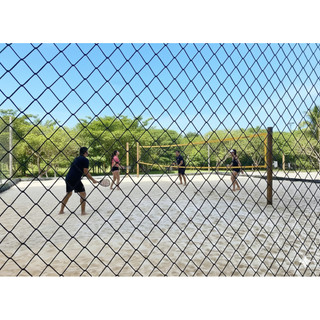 Rede Tela Preta / Quadra De Beach Tennis / 20m X 3m