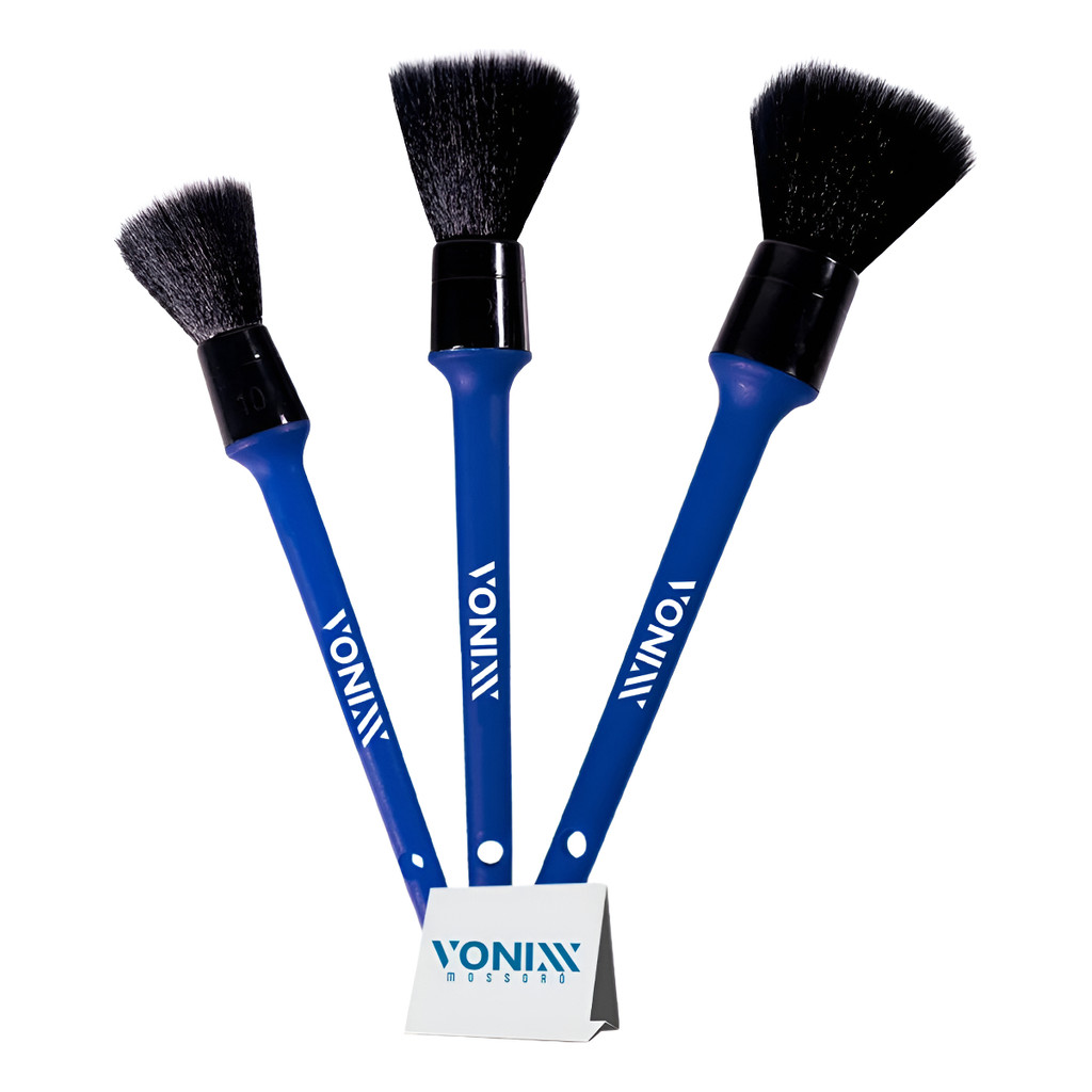 Kit Pincel Vonix Detalhamento Automotivo Ultra Macios Vonix