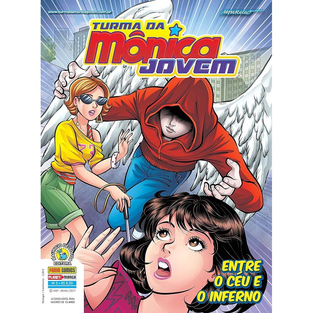 Turma da Monica Jovem N5 - entre o céu e o inferno autor Mauricio de Sousa