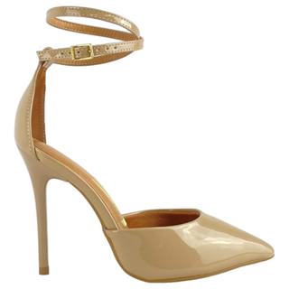 Scarpin Vizzano Feminino Salto Alto Fino Elegante e Fivela em Oferta na Shopee