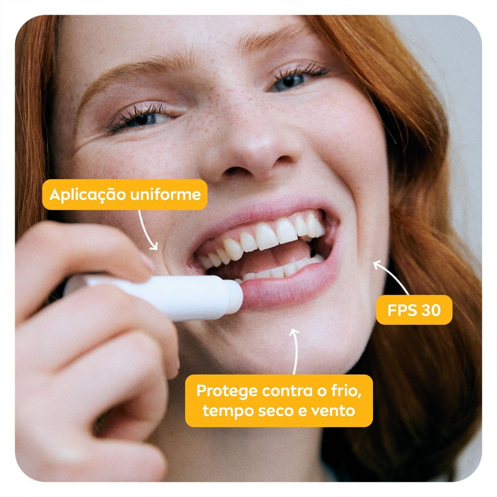 Detalhes do Protetor Solar Labial Nivea Sun Protect Alta Proteção FPS 30 Hidratante 4,8g