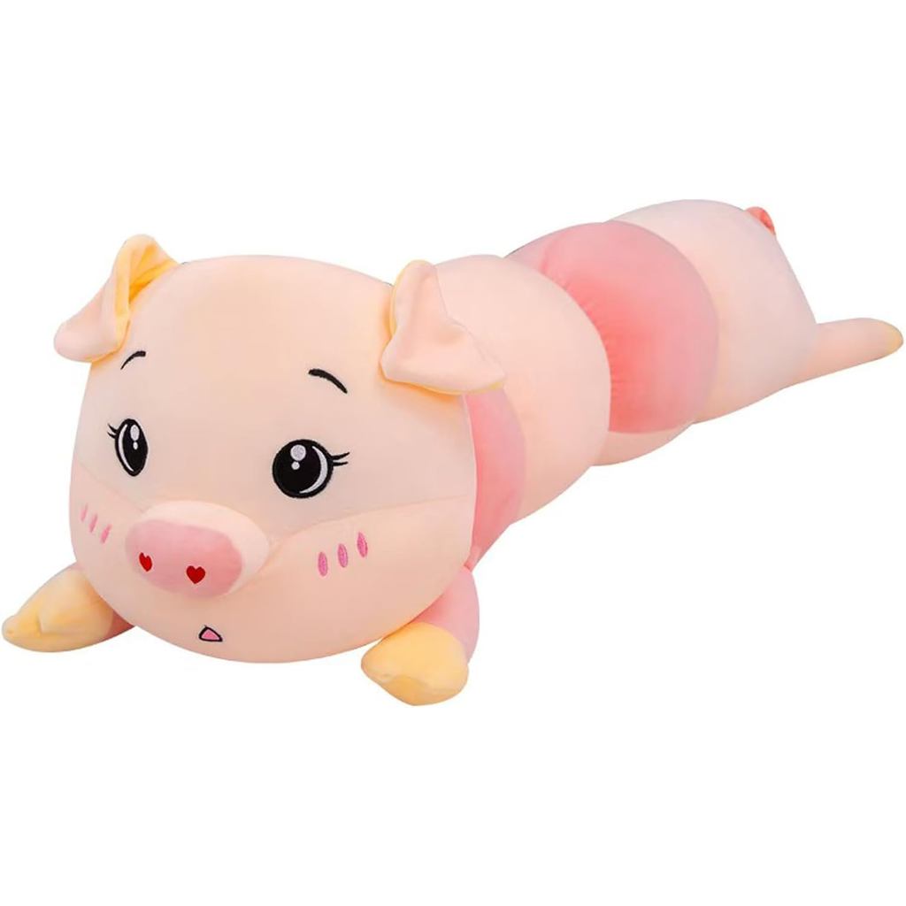 Kawaii Gigante Longo Em Forma De Lagarta Porco Macio Fofo Grande Bicho De Pelúcia Abraçando Travesseiro Aniversário Pres