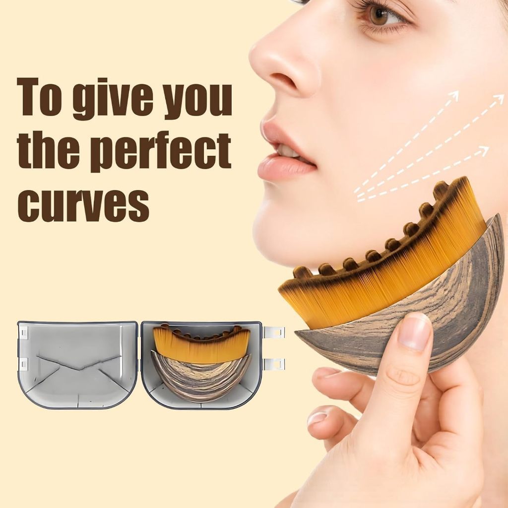 Nova Escova Facial Para Contorno Linfático , Massageador De Drenagem Linfática Rosto , Projetada Ergonômica Caber Na Pel