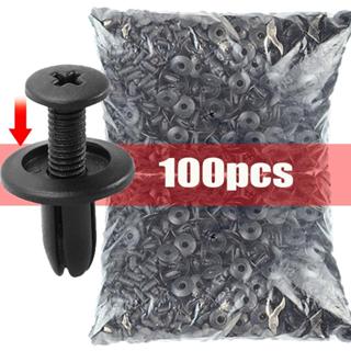 Rebites Plásticos Pretos para Pára-Choques de Carro 100 Peças Toyota, Kia, Nissan, Yamaha ANJIN.B em Oferta na Shopee