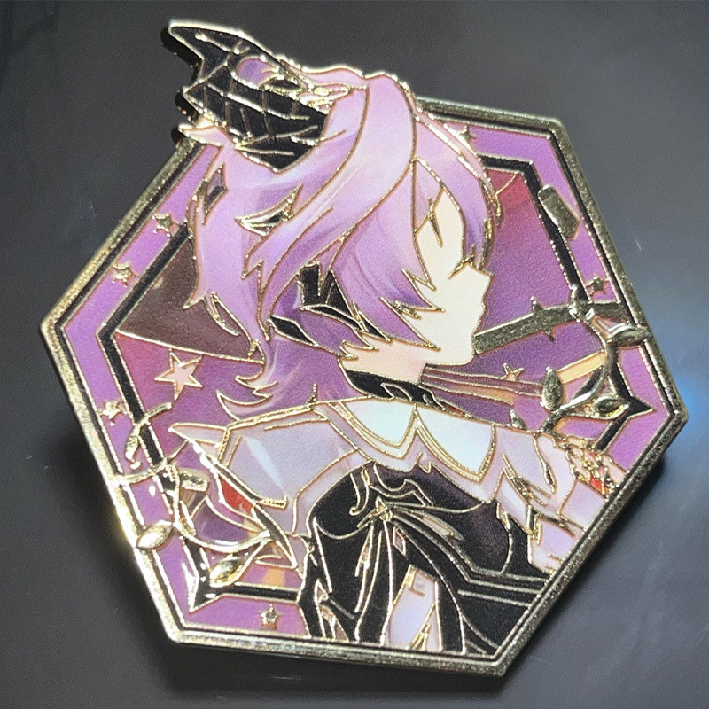 Novo Anime Durin Cosplay Curva Combinando Broche Dos Desenhos Animados Peito Emblema Pino Bauble Adornar em Oferta na Shopee