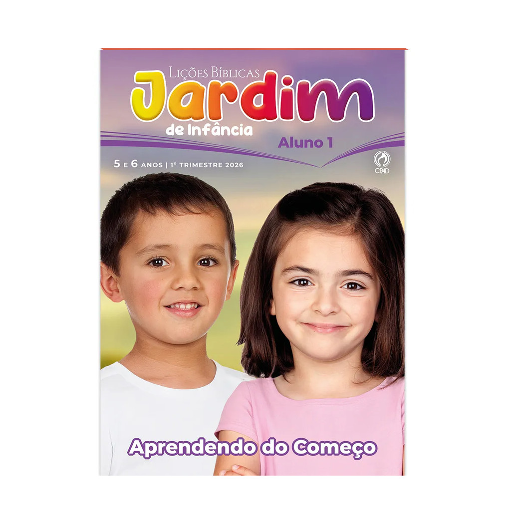 Lições Bíblicas Jardim de Infância Aluno 1º Tr. de 2026 - APRENDENDO DO COMEÇO em Oferta na Shopee