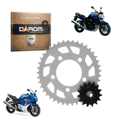 Kit Coroa 48D Pinhão 15D Suzuki Gsf 650 Bandit Gsf 650f 2007/2015 Kit Relação Moto