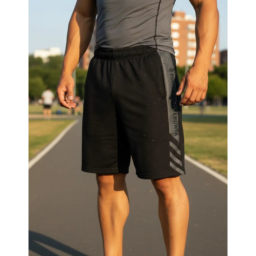 Bermuda Moletom Masculina Com Bolso - Cintura Elastica