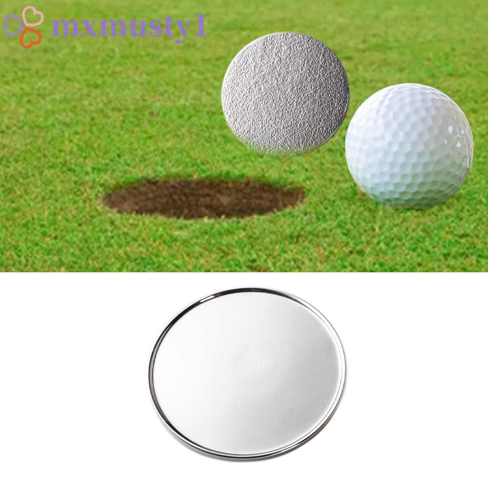 MXMUSTY Marcadores De Bola De Golfe 1 Peça Acessórios Ferramenta Esportiva De Metal Prateado Clipe De Chapéu