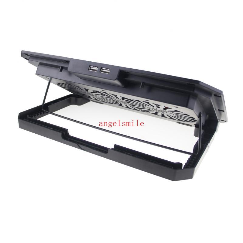 2-Fan Laptop Stand Suporte Montagem Telefone Ajustável Base Resfriamento Reforçada