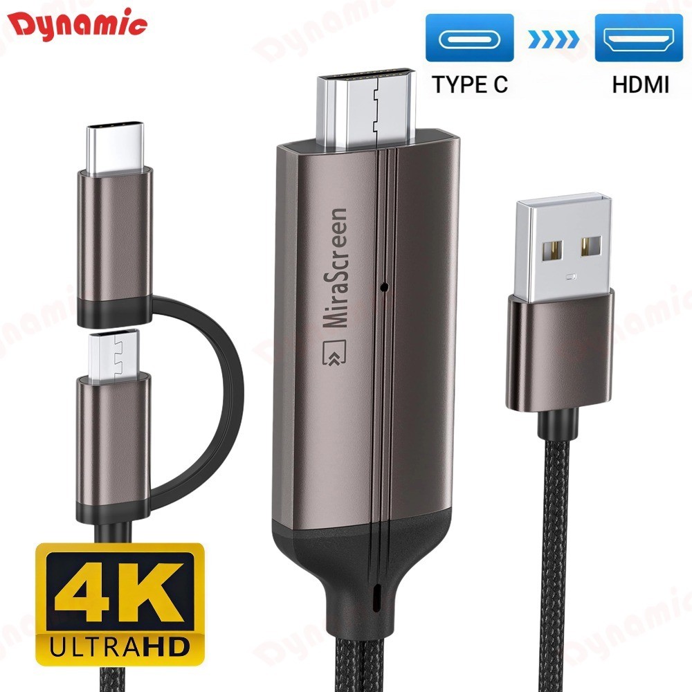 LD36 HDMI USB C Adaptador 4k 2 Em 1 Conversor Para Dispositivo Android Compatível Com, tipo-c, HD, zero latência-DY