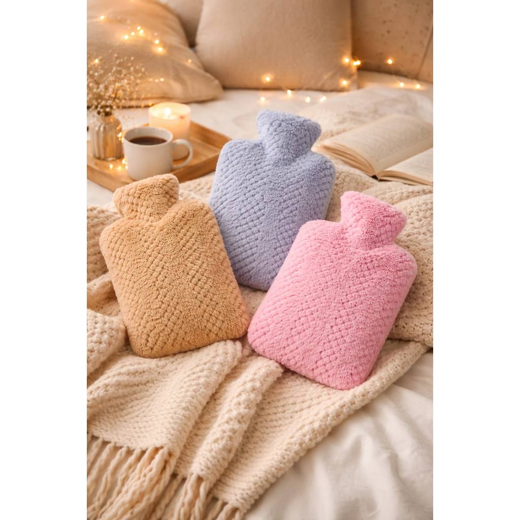 Bolsa Água Quente Térmica 2L com Capa Pelúcia Conforto e Relaxamento