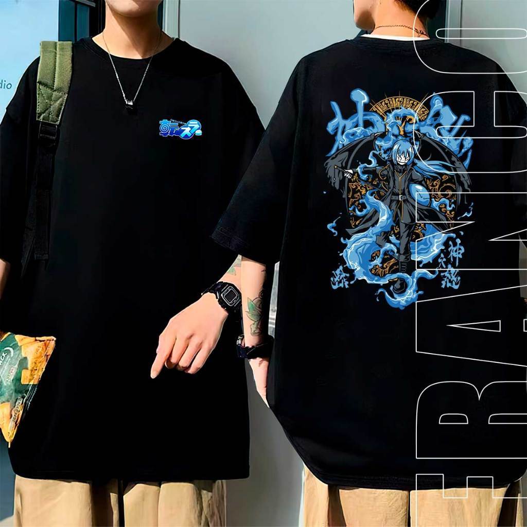 Camiseta  Slime Anime That Time I Got Reincarnated As A Slime Camisa Unissex 100% Algodão Estampada Slim Várias Cores