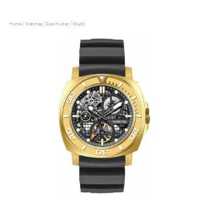 Relógio Masculino Invicta 69463 Sea Hunter Automático - Skeleton - Original