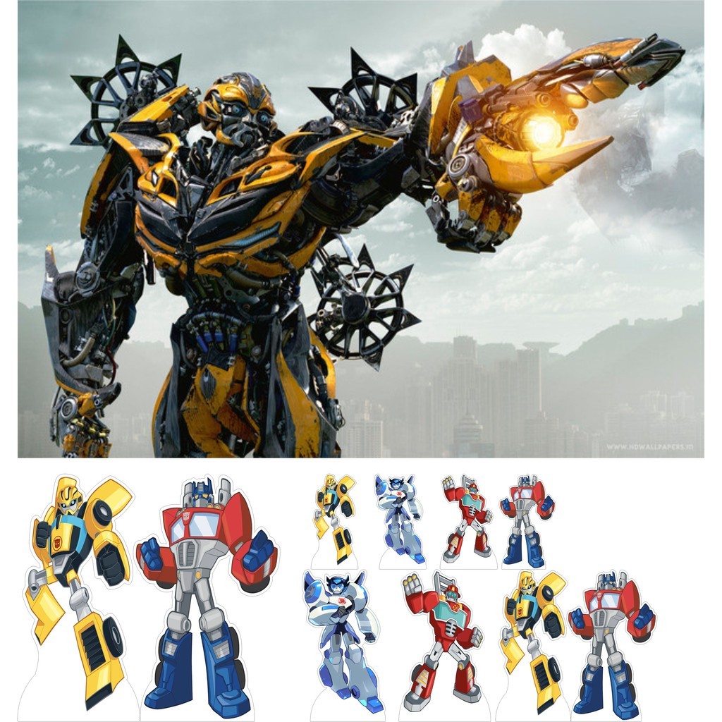 Kit Display + Painel Festa Infantil Transformers FC