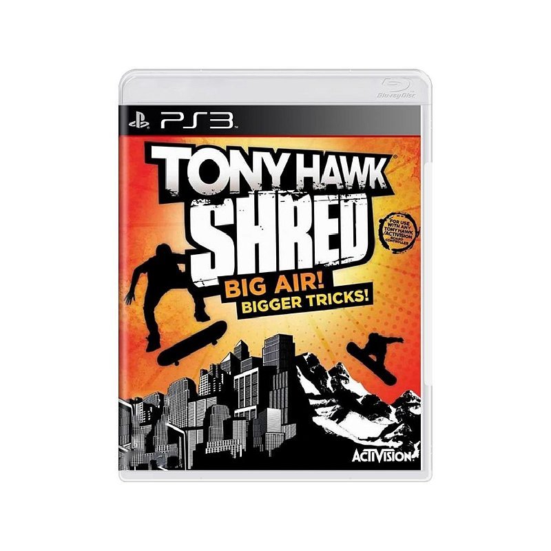 Jogo Tony Hawk Shred Big Air Bigger Tricks (Sem Prancha) - PS3 - Usado - Original