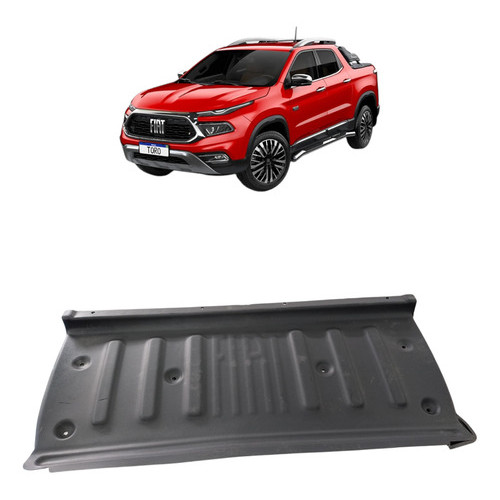 Soleira Protetor Interno Caçamba Fiat Toro 2017 A 2021 Preto