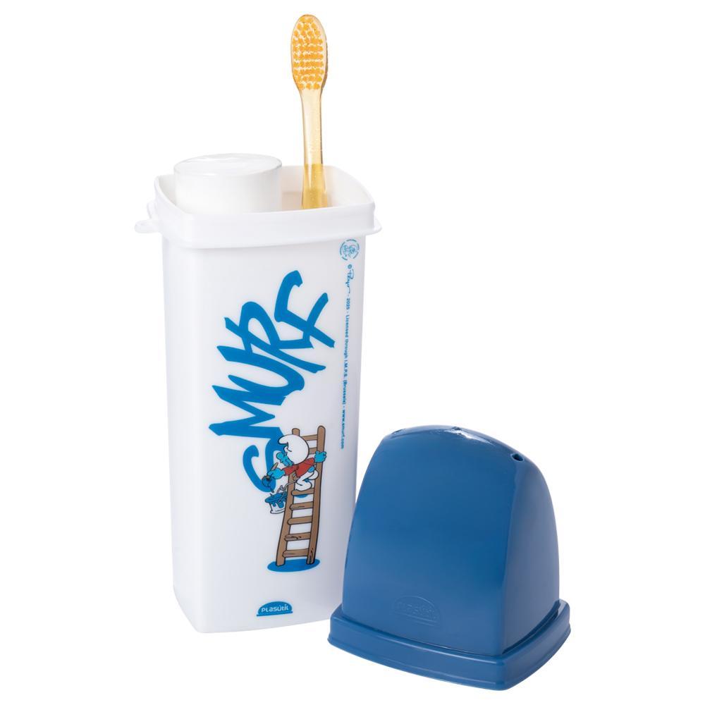Dental Case Smurf Porta Escova de Dente Plasútil