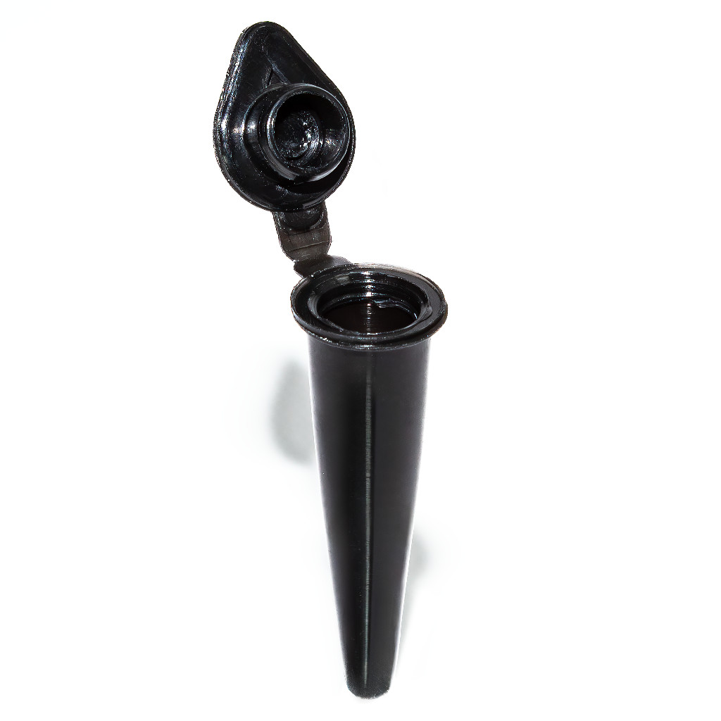 Microtubo Cônico 0,3ml Int 0,5ml Ext Mini Preto Leitoso