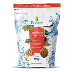 Ração Poytara Para Peixes Carnívoros De Superfície 800g
