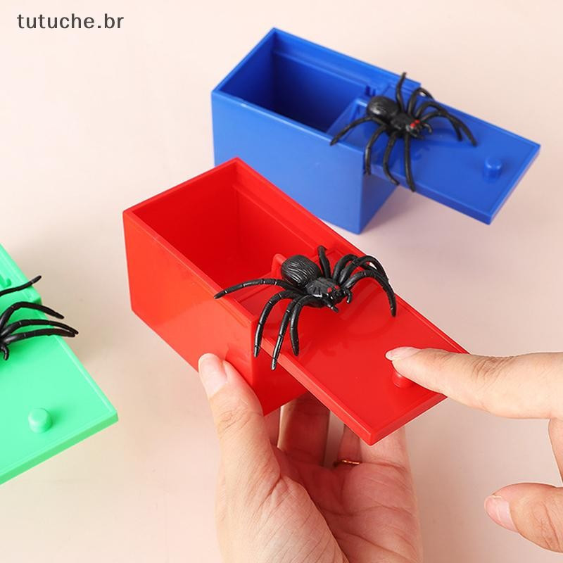 Caixa de Pegadinha de Aranha HG de 1 peça - Caixa de Assustar Engraçada - Brinquedo de Halloween para Pegadinhas HGCD