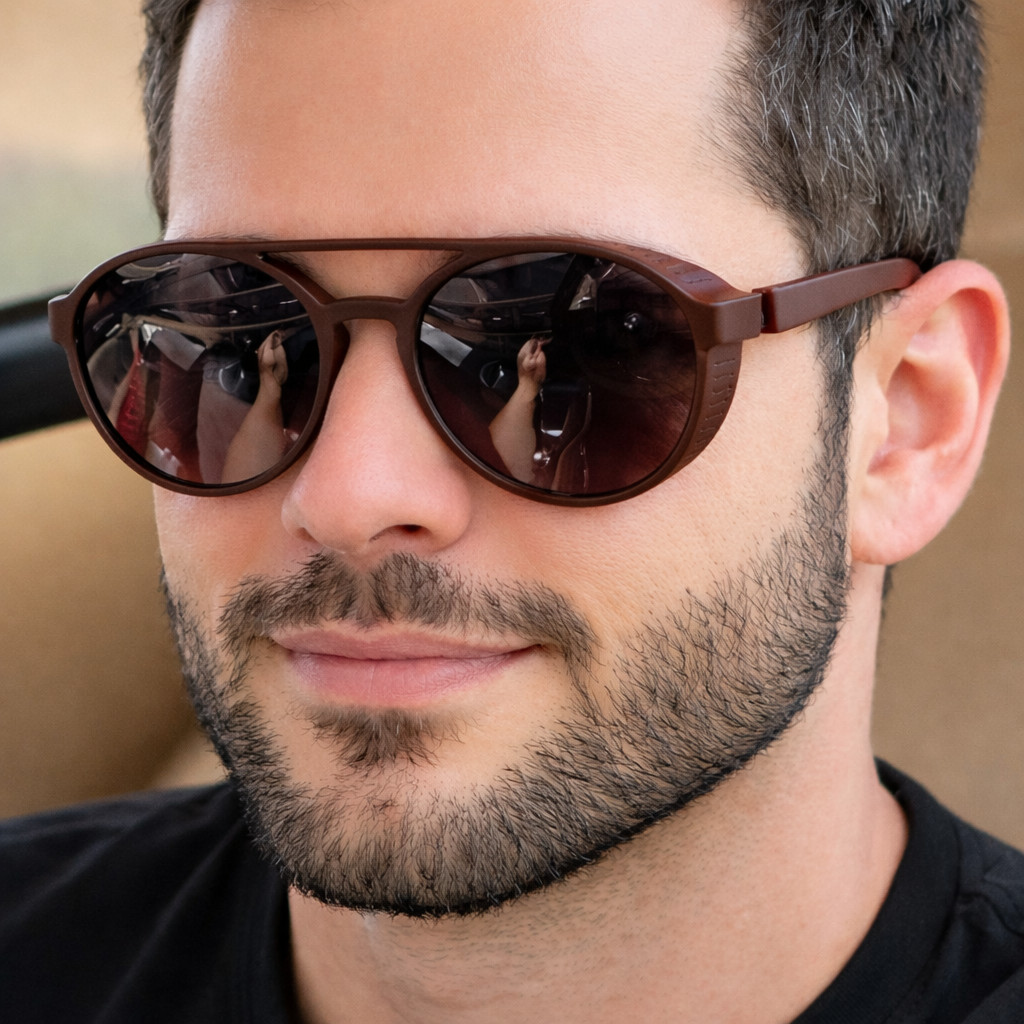 Óculos de Sol Redondo Steampunk Vintage Masculino – Estilo Dj Alok | Proteção UV400