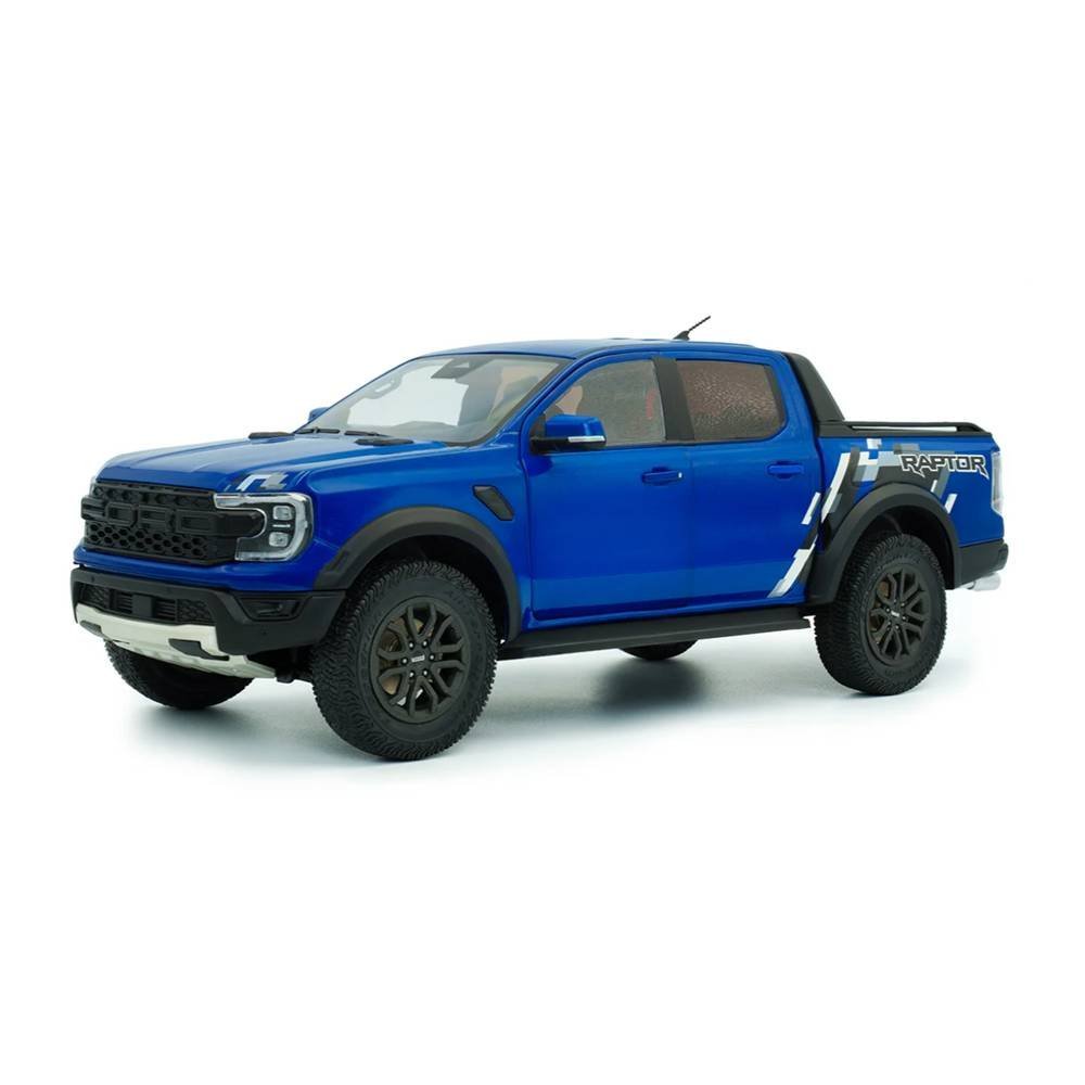 Miniatura Picape Ford Ranger Raptor (2024) - Azul - 1:18 - Solido