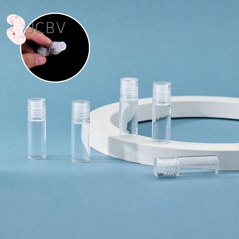 [JCBV] 5 Unidades Mini Transparente 3ml Vazio Recipiente De Pó Solto Garrafa De Plástico Com Peneira De Plugue De 3 Furo