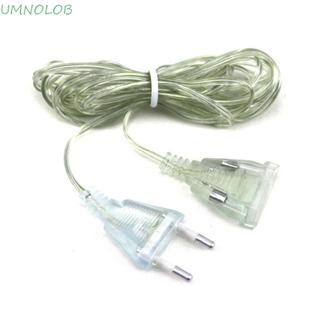 UMNOLOB Extensor Fio LED Luz De Corda Luzes De Natal Fadas 5M Cabo De Extensão Transparente