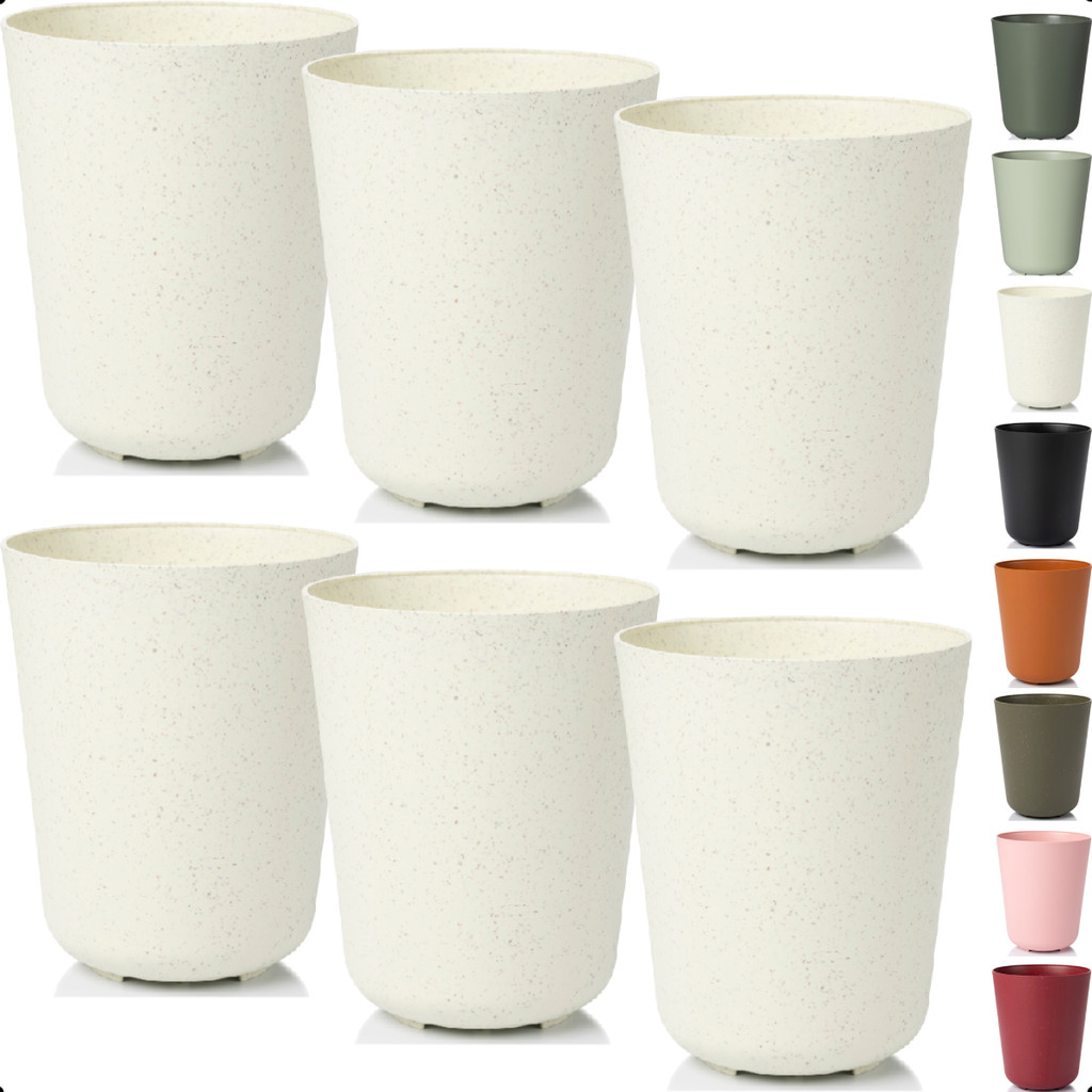 Kit 6 Cachepot Orquídea Vaso Pote 12 Raiz Due N5 13x15cm Encaixe E Decore Cachepô Plástico Decorar