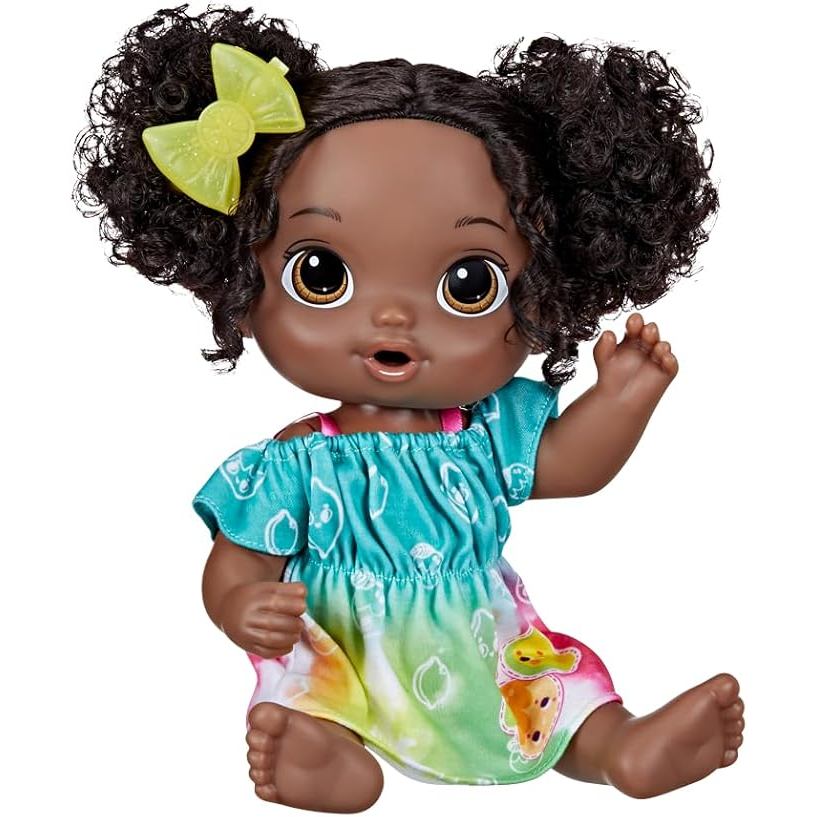 Baby Alive, Boneca, Hora do Suco, Limão - Cabelos Pretos, Inclui Máquina de Sucos de Brinquedo, 30 cm