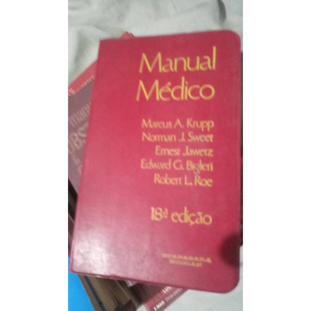 Manual Médico 18 ed de Marcus A Krupp, Norman Sweet, Ernest Jawetz, Edward Biglieri, Robert Roe 7971007