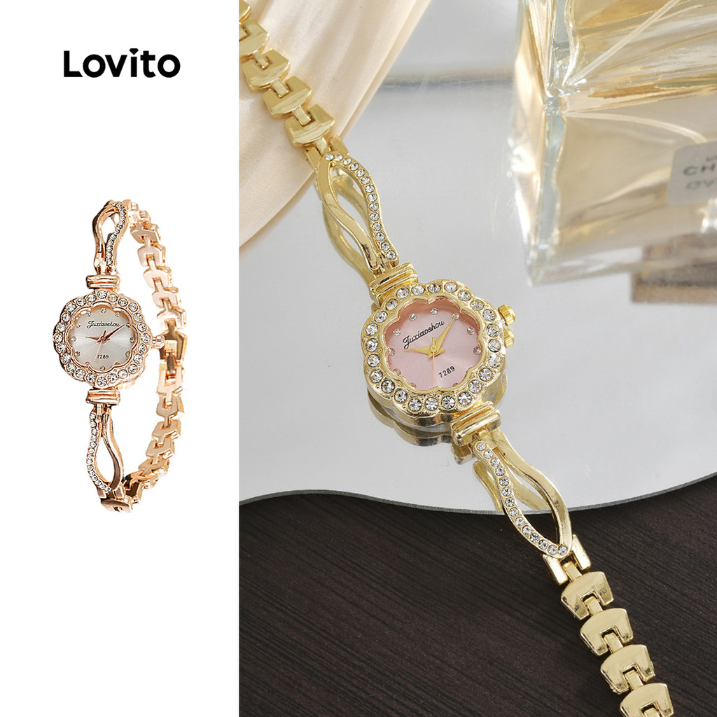 Lovito  Relógio Casual de Quartzo Metal LFA108137 em Oferta na Shopee