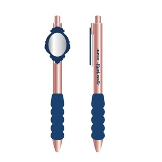 Lapiseira 0.7mm Rosa e Azul Bruna Tavares com Espelho - LeoArte | Linha Oficial de Papelaria Criativa Delicadeza em Oferta na Shopee