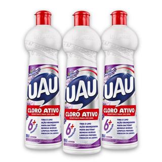 Kit 3un Limpador Multiuso 500ml Cloro Ativo Lavanda 6 Em 1 Uau em Oferta na Shopee
