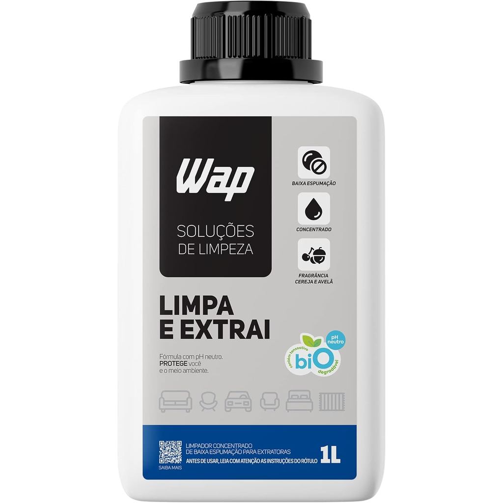 Detergente Original  limpador sem Espuma Concentrado 1 litro WAP limpa e extrai