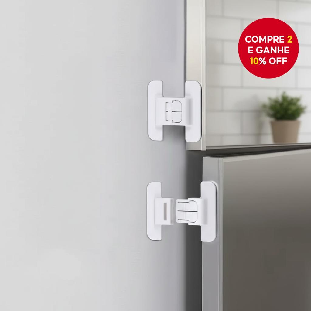 2 Unidades de Travas de Segurança para Geladeira e Armário, Travas Antiabertura para Crianças, Ideia de Presente em Oferta na Shopee