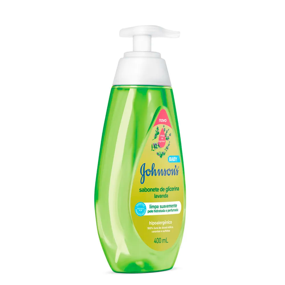 Detalhes do Sabonete Líquido Johnson Baby Lavanda 400ml