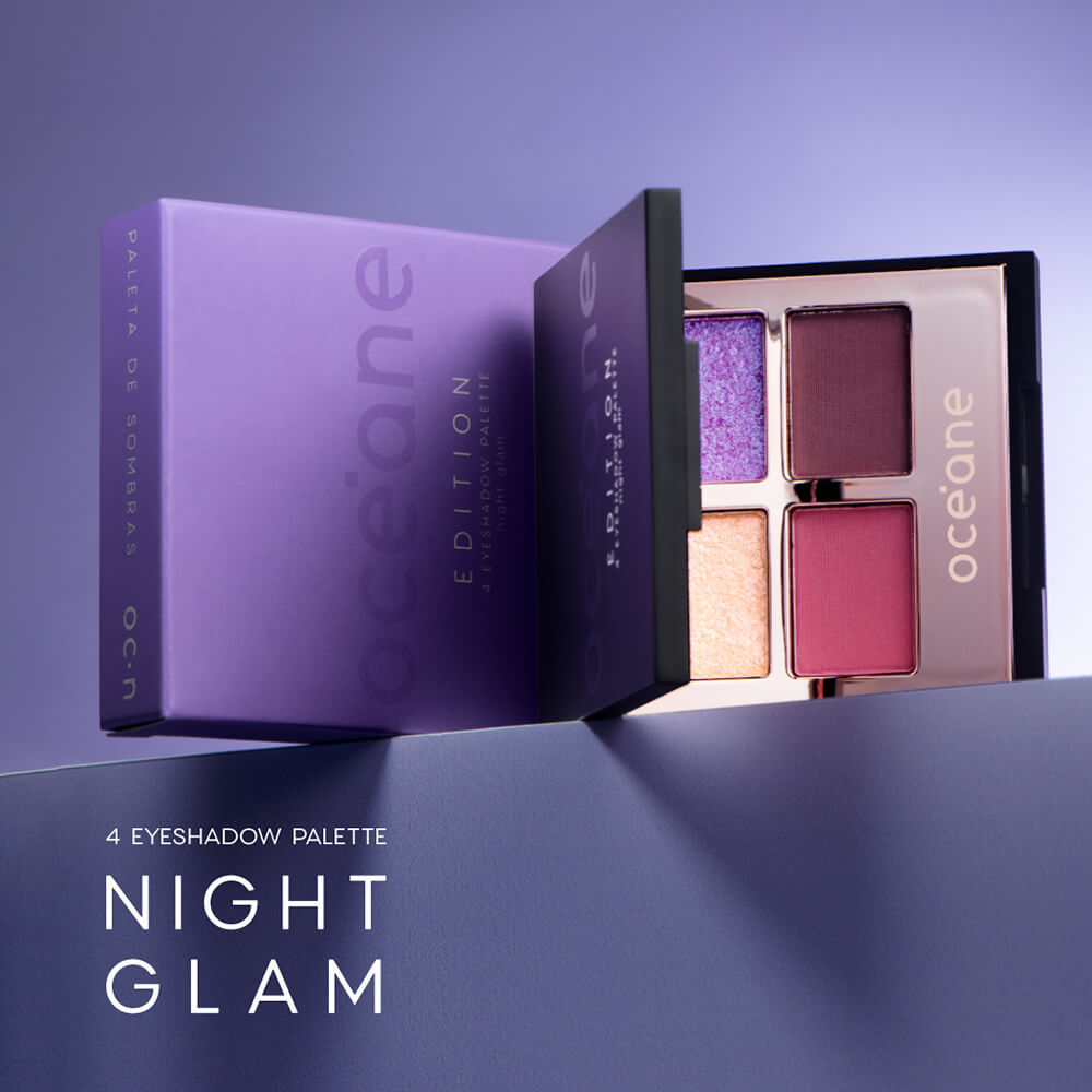 Detalhes do Paleta de Sombras - 4 Eyeshadow Palette Night Glam Océane Edition 4,5g
