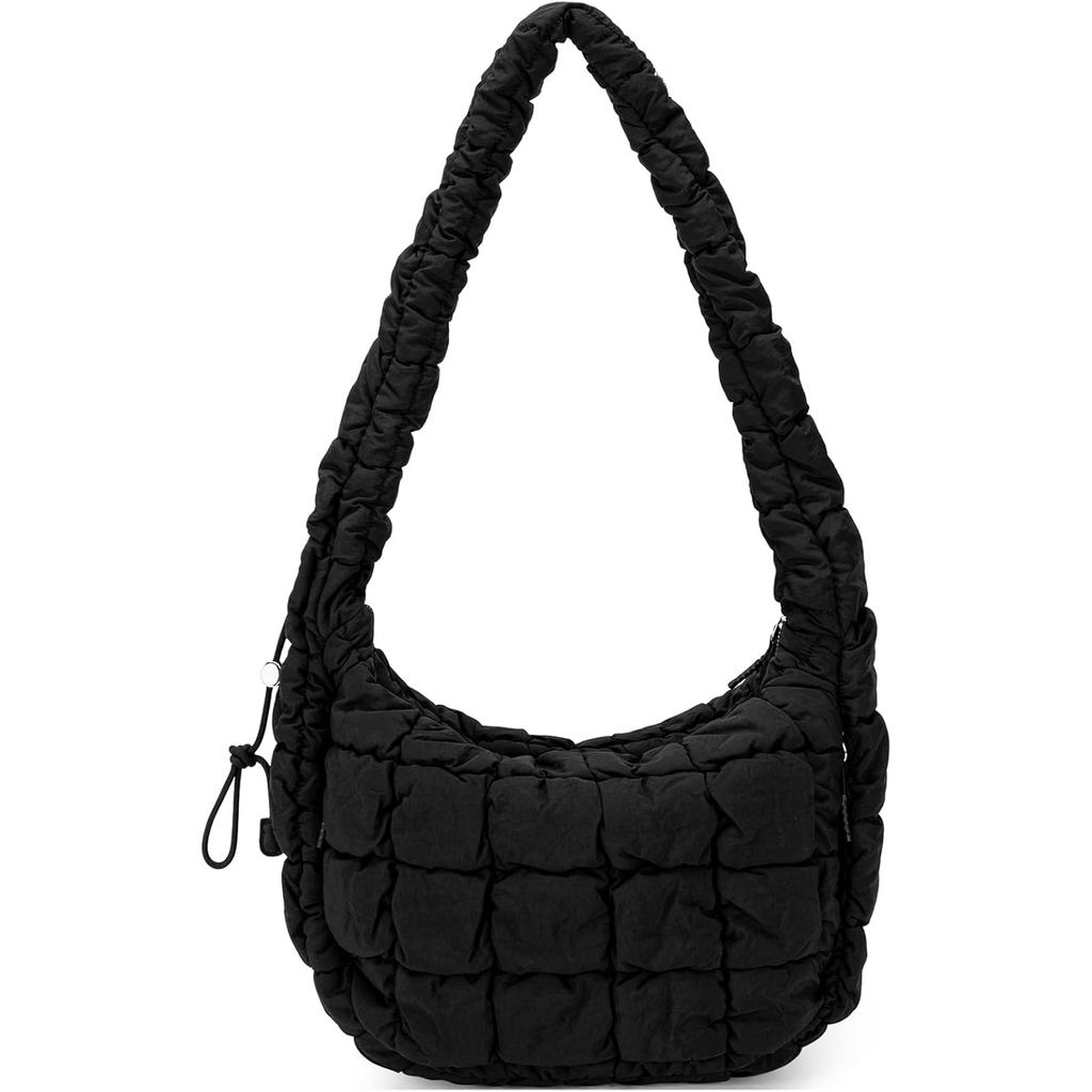 Bolsa Tote Puffer CLUCI para Mulheres, Grande e Leve, Bolsa de Mão Acolchoada, Bolsa Transversal Puffy, Bolsa de Ombro M