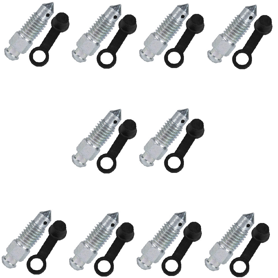 Kit 10 parafuso sextavado M8 sangria pinça freio óleo compatível CG125 CG150 CG160 CRF230 CRF250 XRE300 XRE190 com capa